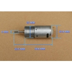 มอเตอร์เกียร์ Motor Gear  ZGA25B-385 1:20 เฟืองโลหะ